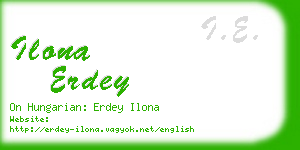 ilona erdey business card